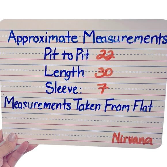 NIRVANA Smiley Face 90s Style Grunge Official Band Shirt Unisex Size Large - Picture 7 of 7